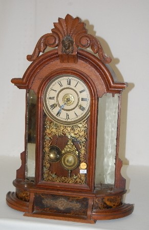 New Haven Walnut "Occidental" Parlor Clock — Antique Clocks Price Guide