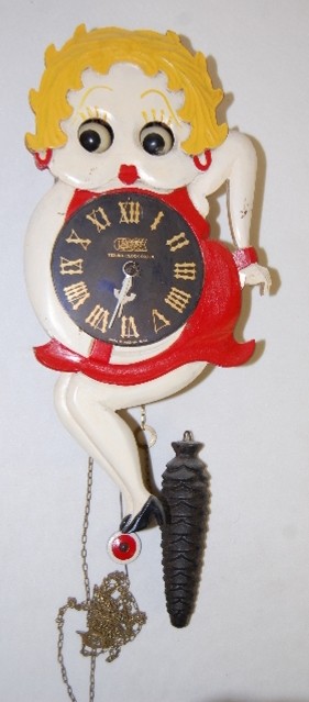 Tezuka Clock Co. Betty Boop Animated Clock — Antique Clocks Price Guide