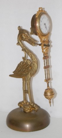 Bird Figural Swinging Clock — Antique Clocks Price Guide
