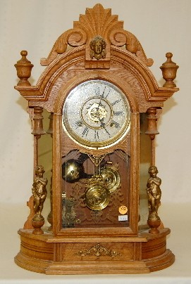 Waterbury Oak "Oxford" Mantel Clock — Antique Clocks Price Guide