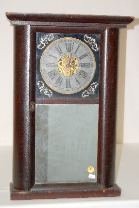 C & N Jerome Shelf Clock with Mirror — Antique Clocks Price Guide