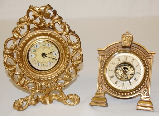 2 Metal Novelty Clocks: E.N. Welch & Other — Antique Clocks Price Guide