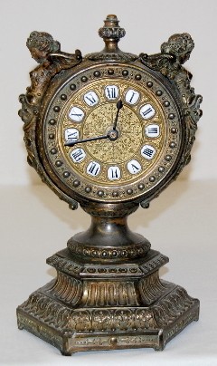 Ansonia "Etruscan" Metal Mantel Clock — Antique Clocks Price Guide