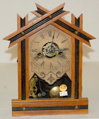 Ingraham Miniature Wood Mantel Clock — Antique Clocks Price Guide