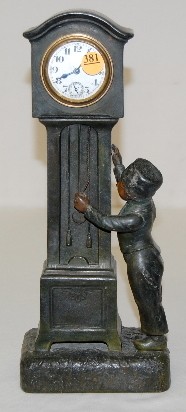 Duverdrey & Bloquel Figural Alarm Clock — Antique Clocks Price Guide