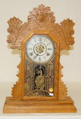 Ingraham Oak "Violet" Kitchen Clock — Antique Clocks Price Guide