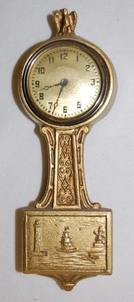 Metal Novelty Banjo Clock — Antique Clocks Price Guide
