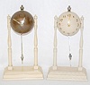 2 Metal Baseball Novelty Clocks