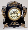 New Haven "Aragon" Iron Case Mantel Clock