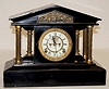 Ansonia "Loire" Iron Case Mantel Clock