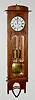 2 Wt. Leaded Glass Vienna Regulator Clock