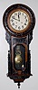 Japanese Carved Wood Hanging Clock