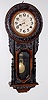 Japanese Carved Wall Regulator Clock