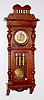 Gustav Becker Ornate Engraved 3wt Vienna Clock