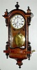 Mahogany Ebonized 2 Wt. Mini Vienna Regulator Clock