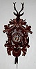 Black Forest Game Carved Cuckoo Clock
