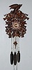 Black Forest Carved Bird & Nest Cuckoo Clock