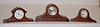 3 Tambour Style Dresser Clocks