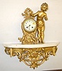 Japy Freres Boy and Chickens Statue Clock