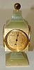 Green Onyx 4 Function Desk Clock, Swiss