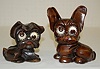 2 Oswald Googlie Eye Dog Clocks