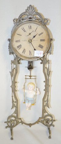 Ansonia Bobbing Doll Clock, Jumper No. 2 — Antique Clocks Price Guide
