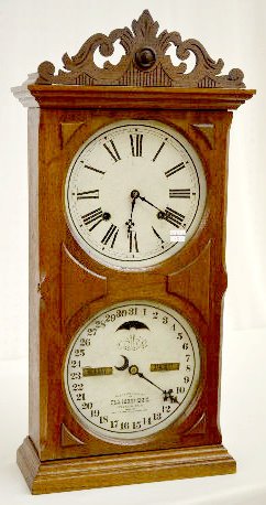 Ithaca "Calendar" Walnut Mantel Clock — Antique Clocks Price Guide