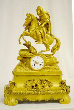 Vincenti Dore Arabian & Animals Bronze Clock — Antique Clocks Price Guide