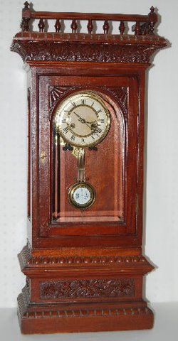 Badische Uhrenfabrik 2 Piece RA Shelf Clock — Antique Clocks Price Guide