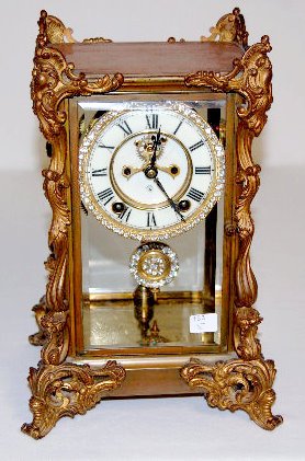 Ansonia "Viscount" Crystal Regulator Clock — Antique Clocks Price Guide
