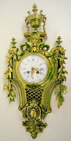 Japy Freres 19285 Hanging Cartel Clock — Antique Clocks Price Guide