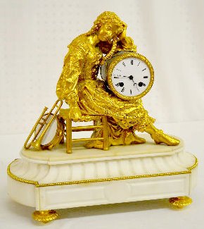 Japy Freres 1855 Figural Mantel Clock — Antique Clocks Price Guide