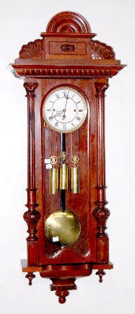 3 Weight Gustav Becker Wall Clock — Antique Clocks Price Guide