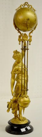 Ansonia "Huntress" Ball Swinging Clock — Antique Clocks Price Guide