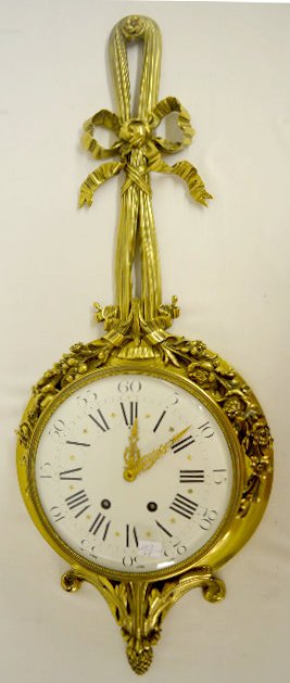 Vincenti 1855 Bronze Hanging Cartel Clock — Antique Clocks Price Guide