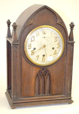 New Haven Westminster Chime Gothic Clock — Antique Clocks Price Guide