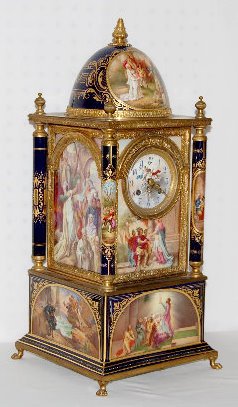 Lenzkirch Austrian Beehive Porcelain Mantel Clock — Antique Clocks Price Guide