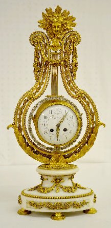 Louis XVI Style Lyre Clock, For Tiffany & Co. — Antique Clocks Price Guide