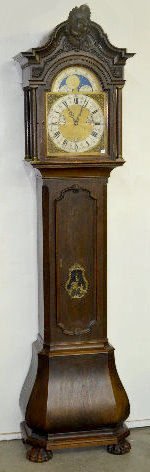 L. Furtwangler & Sohne 2 Wt. Oak Tall Case Clock — Antique Clocks Price Guide