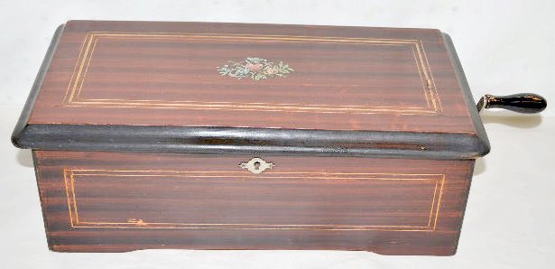 Swiss 8 Tune Cylinder Music Box — Antique Clocks Price Guide