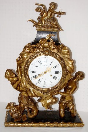 Pons Bronze Clock w/Mermaid & Merman — Antique Clocks Price Guide