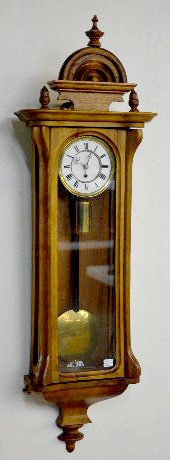 Miniature 1 Weight Vienna Wall Clock — Antique Clocks Price Guide