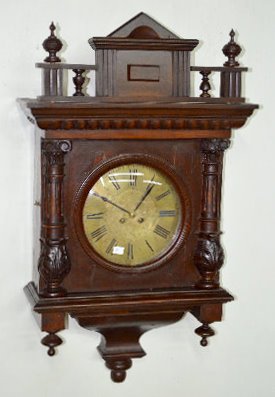 Carved German T&S Wall Clock — Antique Clocks Price Guide