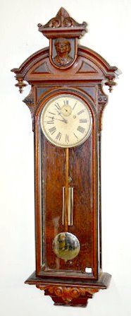 Gilbert Walnut Regulator No. 4 Wall Clock — Antique Clocks Price Guide