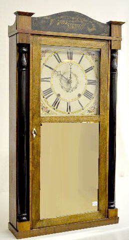 Riley Whiting Shelf Clock w/Wooden Works — Antique Clocks Price Guide