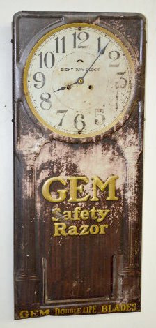 American Safety Razor Advertising Clock — Antique Clocks Price Guide