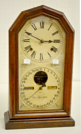 Ithaca "Poni" Shelf Calendar Clock — Antique Clocks Price Guide