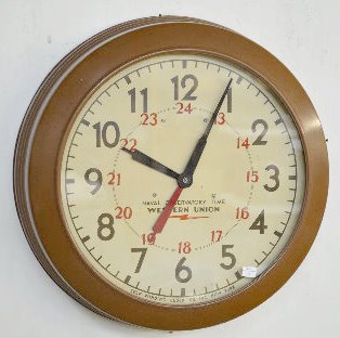 Naval Observatory Time Round Wall Clock — Antique Clocks Price Guide