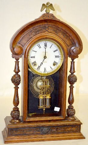 George W. Jones "Minix" Walnut Parlor Clock — Antique Clocks Price Guide