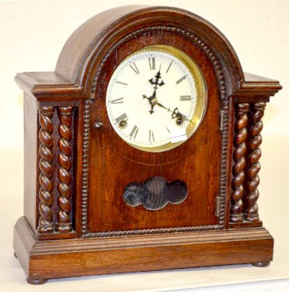 Junghans Antique Wood Cabinet Clock — Antique Clocks Price Guide